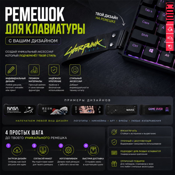 ⌨️ Кастомный ремешок