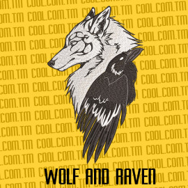 wolf and raven